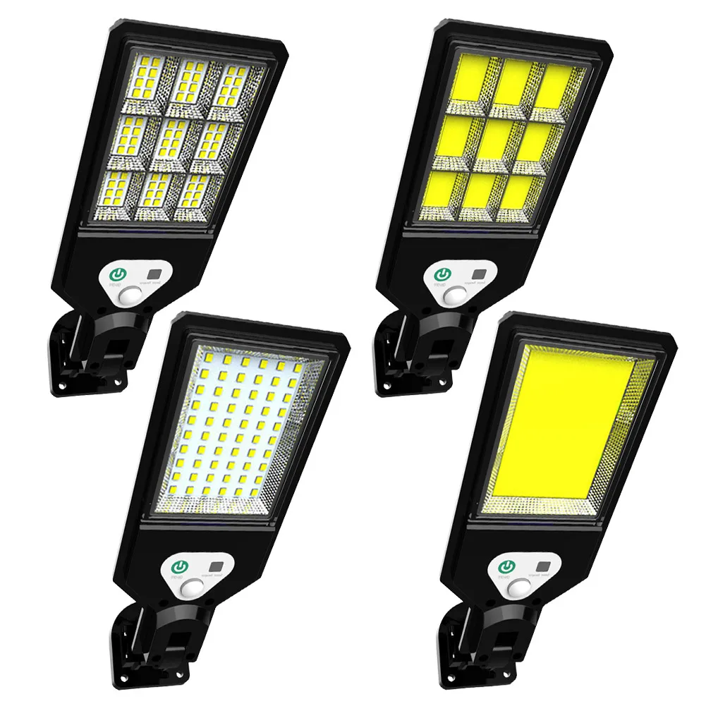LED-Gartenlampe mit Fernbedienung, weißes Licht, LED-Solar-Straßenlaterne, IP65, wasserdichte Garten-Wandlampe für den Außenbereich, für Flur und Hof