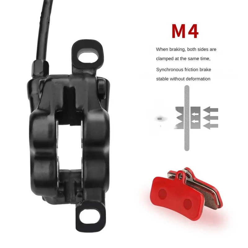 MEROCA MT420 Bicycle Hydraulic brakes mtb M4 4 piston mtb brakes mountain bike hydraulic disc brake Cycling bike accessories