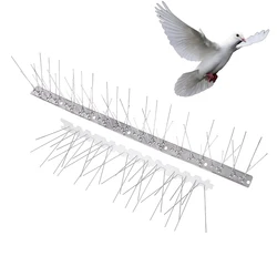 1Set Stainless Steel Bird Repellent Spikes Fixing Balconies Roofs Patios Protection Anti Pigeon Bird Deterrent Tool