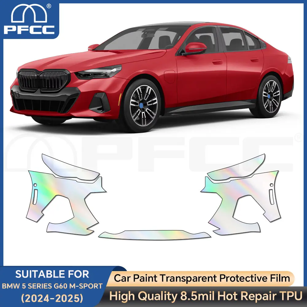 

PreCut Paint Protection Film for BMW 5 Series G60 Sport 2024-2025 Clear Kit PPF TPU Transparent Car Body Cover Film