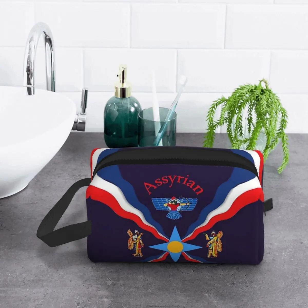 luxo-assyrian-suryoyo-bandeira-saco-de-maquiagem-organizador-de-cosmeticos-armazenamento-dopp-kit-de-higiene-pessoal-saco-de-cosmeticos-lapis-caso