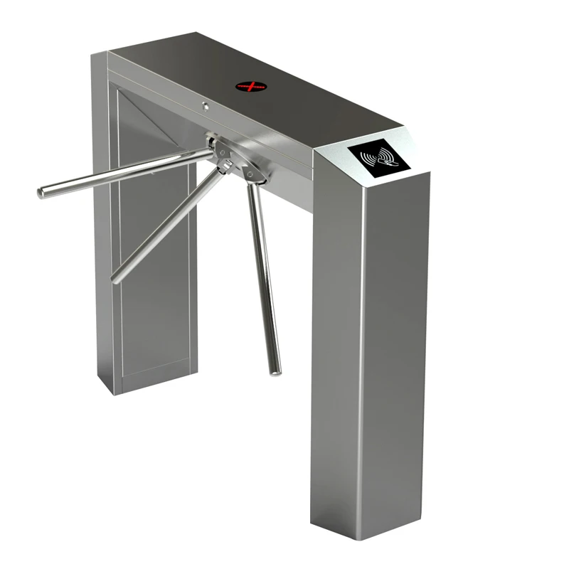 304ss Semi-Automatic Rfid Turnstile Qr Code Reader Half Height Barrier Gate Face Recognition Tripod Turnstile Gate for Gyms