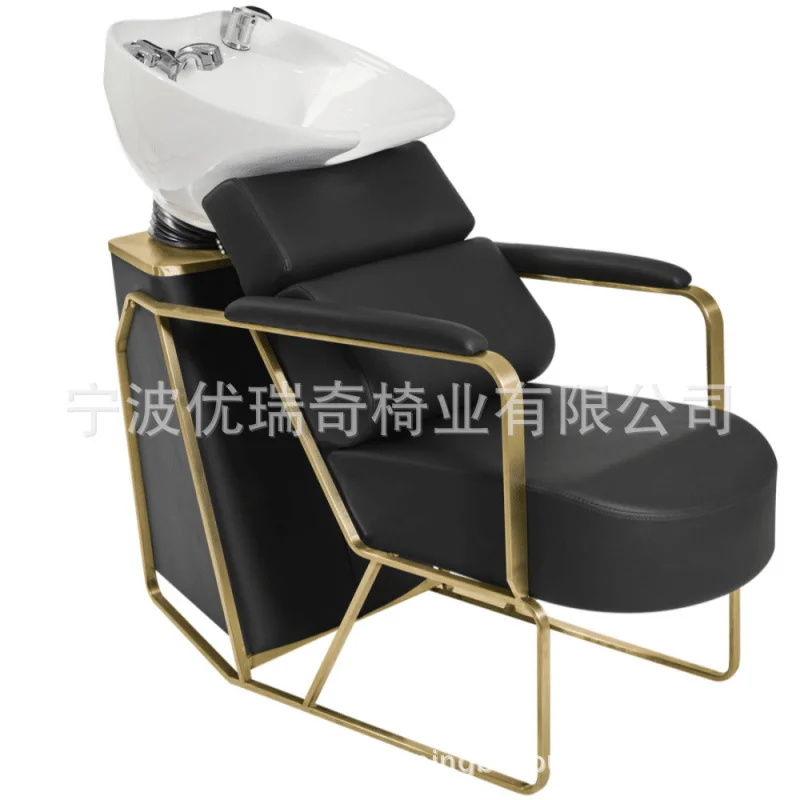 

Кресло-мойка для парикмахерских и салонов красоты из нержавеющей стали, сидячее кресло для мытья головы