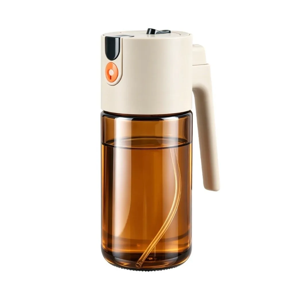 Dual-Use Spray Oil Dispenser Spray & Pour 600ml Oil Bottle Atomization Large-Capacity Condiment Bottle Kitchen