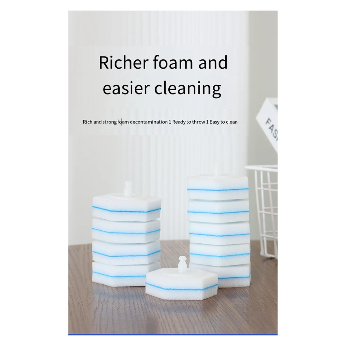 A17G 80 шт. одноразовая щетка для унитаза, двухслойное волокно, насадки для туалетной щетки, насадки для чистящей палочки для Clorox