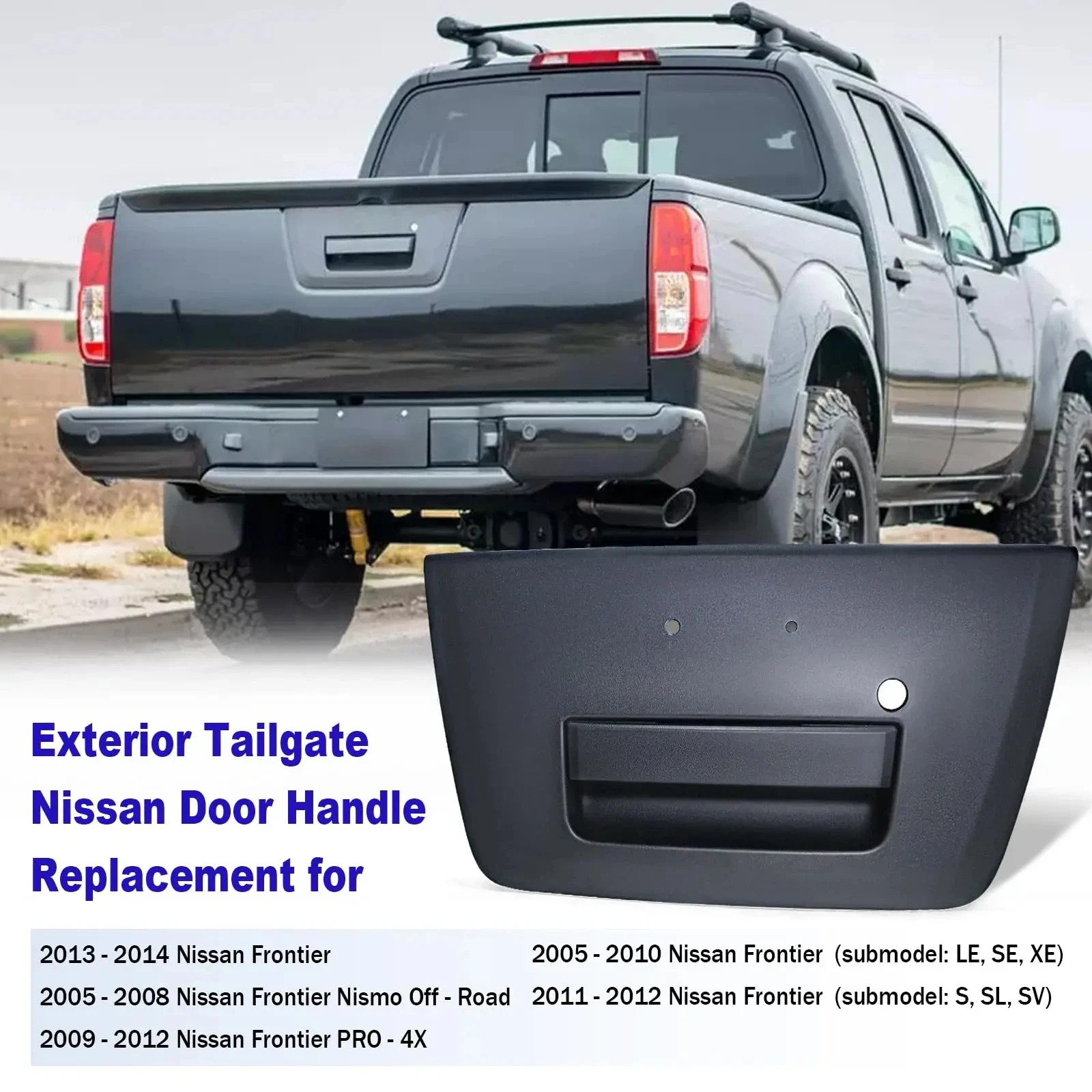 Car Rear Tailgate Luggage Handle for Nissan D40 Frontier 2005-2012 NP300 2009-2014 Tailgate NI1915109 90606-EA810 90606EA810