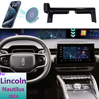 For Lincoln Nautilus 2024 Phone Holder Car Magnetic MagSafe Wireless Charging GPS Support Mobile Phone Mount Car Screen Base