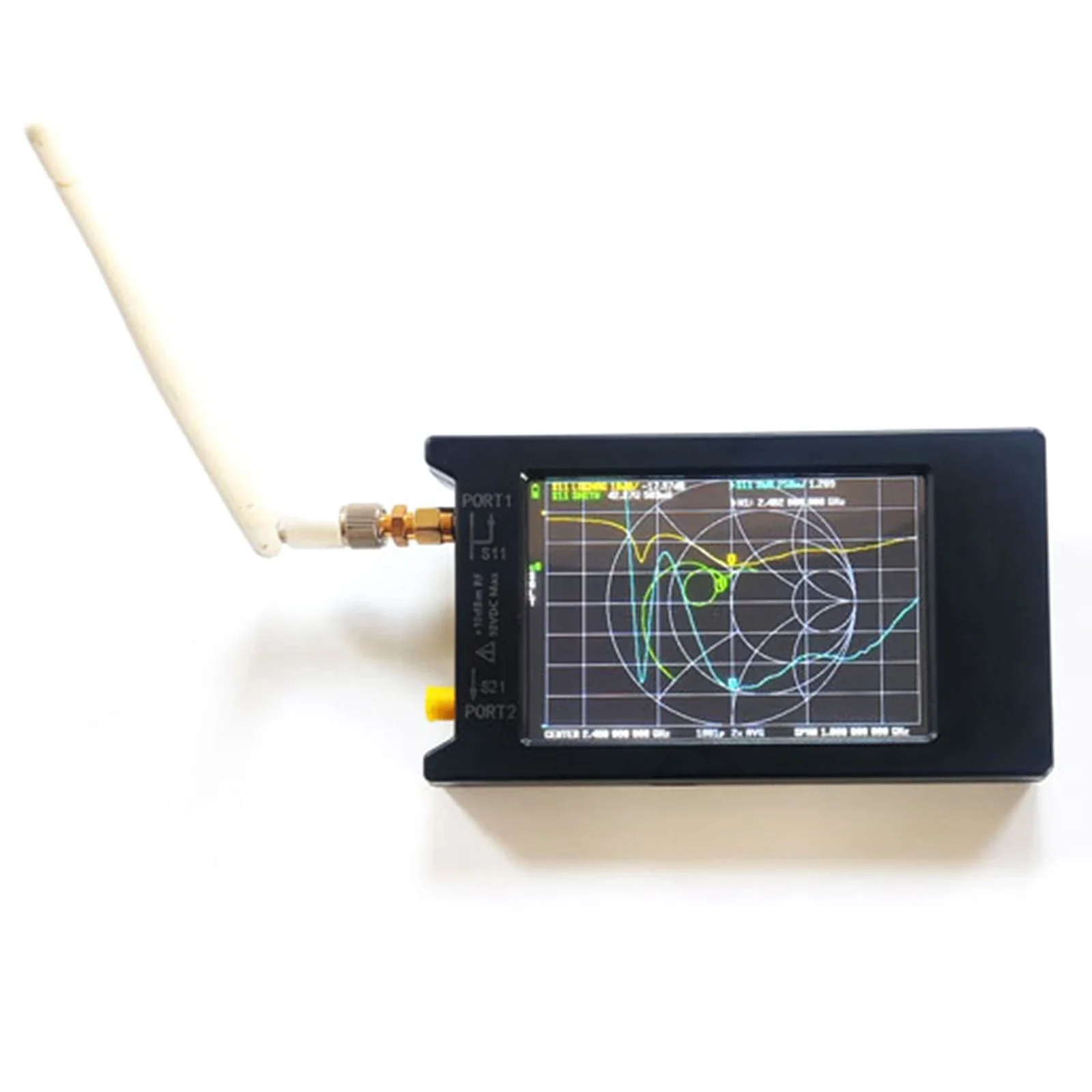 Nanovna-h Analyzer antena HF VHF UHF, Analyzer antena 50 khz-6.3 GHz jaringan HF VHF UHF dan casing 2.8 inci 4 inci LiteVNA 6G 3.7V