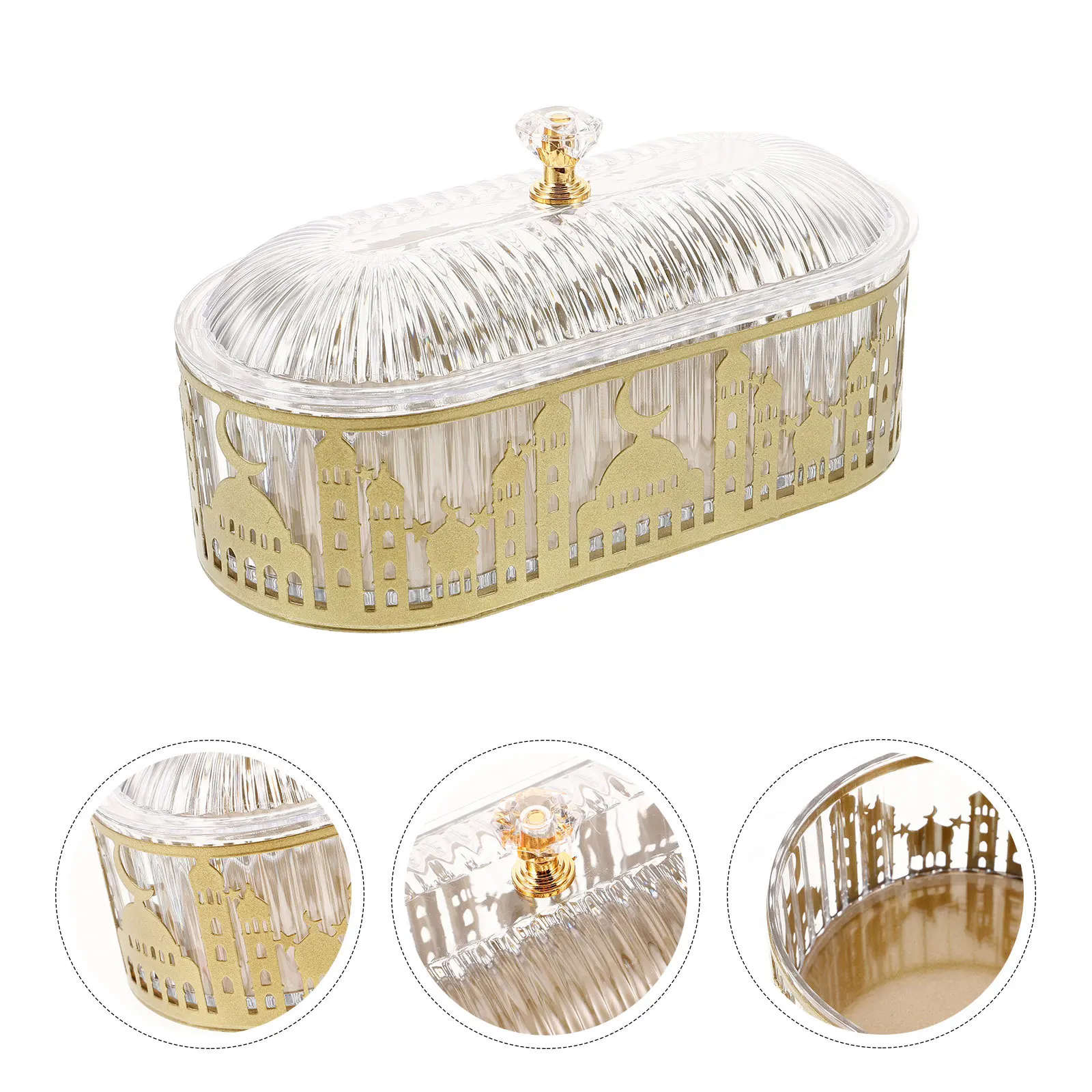 

Middle Eastern Iron Art Snack Tray Storage Rack Compact Design Desktop Serving Tray Party Charcuterie Board Ramadan Plate