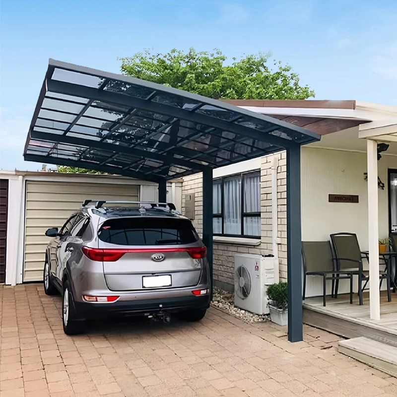 

Rust-resistant Aluminum Carport Outdoor Vehicle Shelter Waterproof Canopy for Residential Use