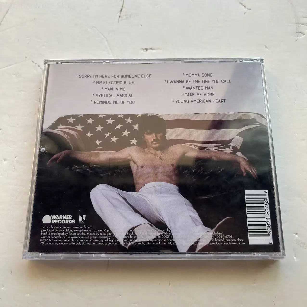 Máquina de cantante americana clásica Benson Boone American Heart CD grabación de música Walkman Box colección de música de fiesta