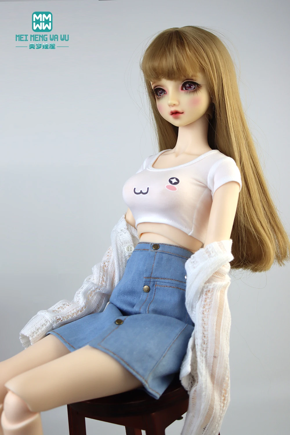 BJD Doll Clothes 1/3 1/4 1/6 DD SD Doll Fashion Print T-Shirts Gifts for Girls