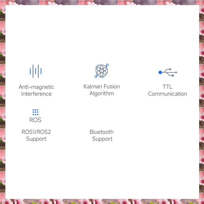 

2025 10-осевой датчик DOF ROS IMU (A) UART ARM 32 DSP Процессор BLE 5.3 Bluetooth / Акселерометр / Гироскоп / Магнитометр, 10 А