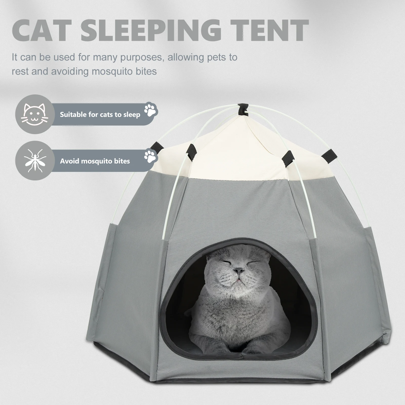 

Pet Warm Tent Dog Cat Bed Foldable Cloth House Playpen Indoor Outdoor Nest Sleeping Durability Wear Resistance