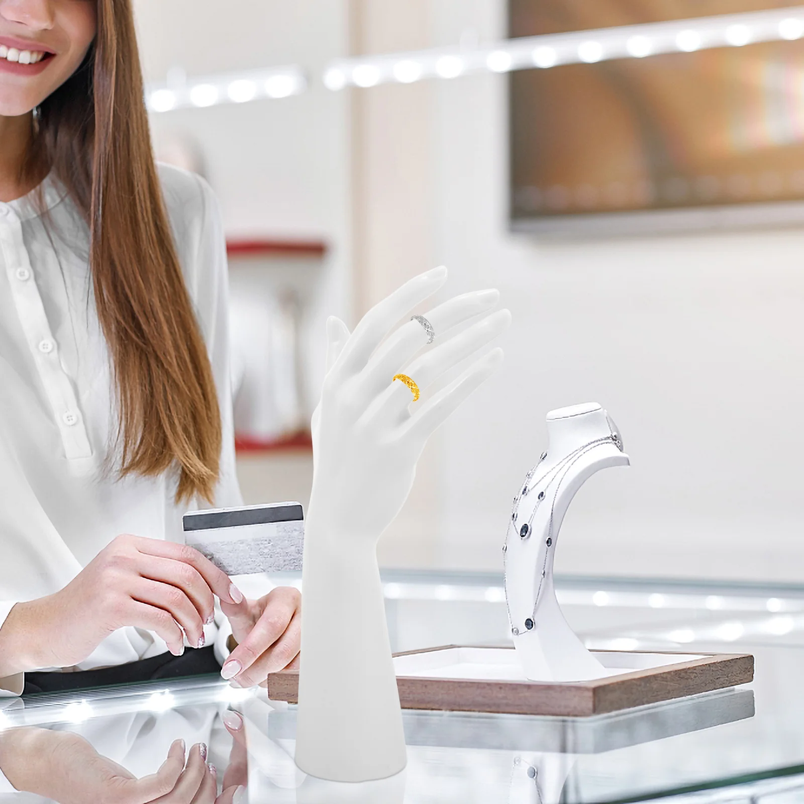 

Реквизит для женских моделей, стойка для демонстрации манекена, держатель для ювелирных изделий, подставка для кольца, Miss