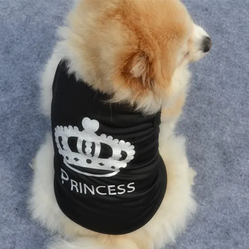 New Summer Pet Vest for Dogs Cats Breathable Black Tank Top for French Bulldog Bichon Frise Small Pets