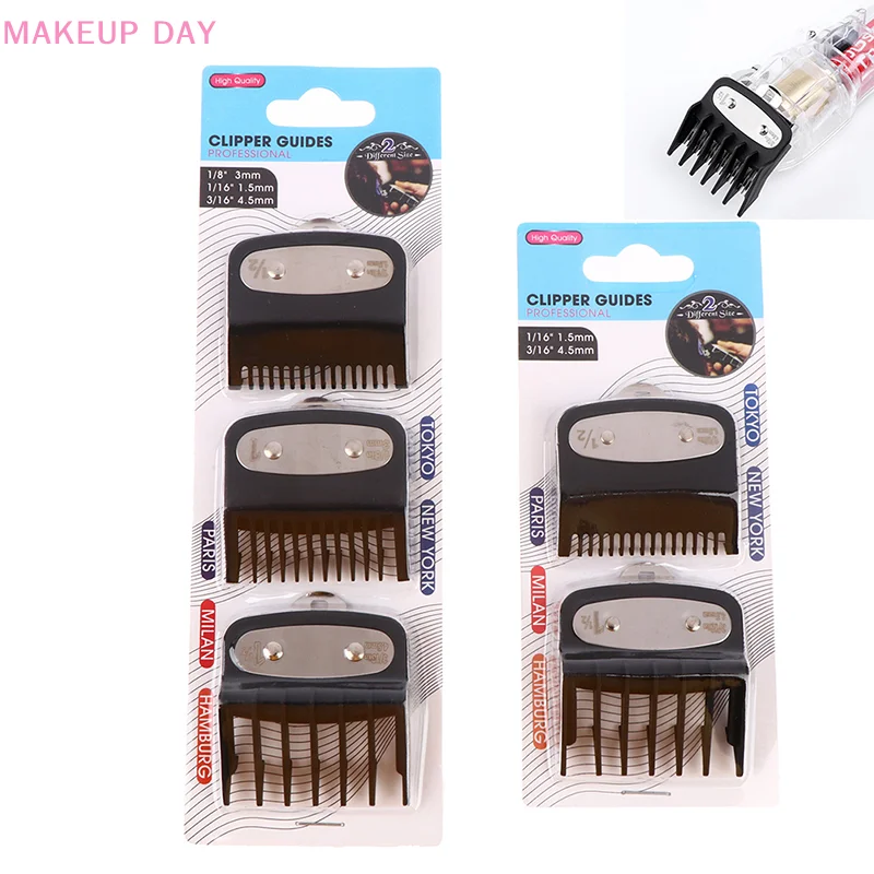 

2/3PCSMen Hair Clipper Limit Comb Salon Barber Cutting Guide Replacement Attachment Hair Trimmer Hairdressing Tools