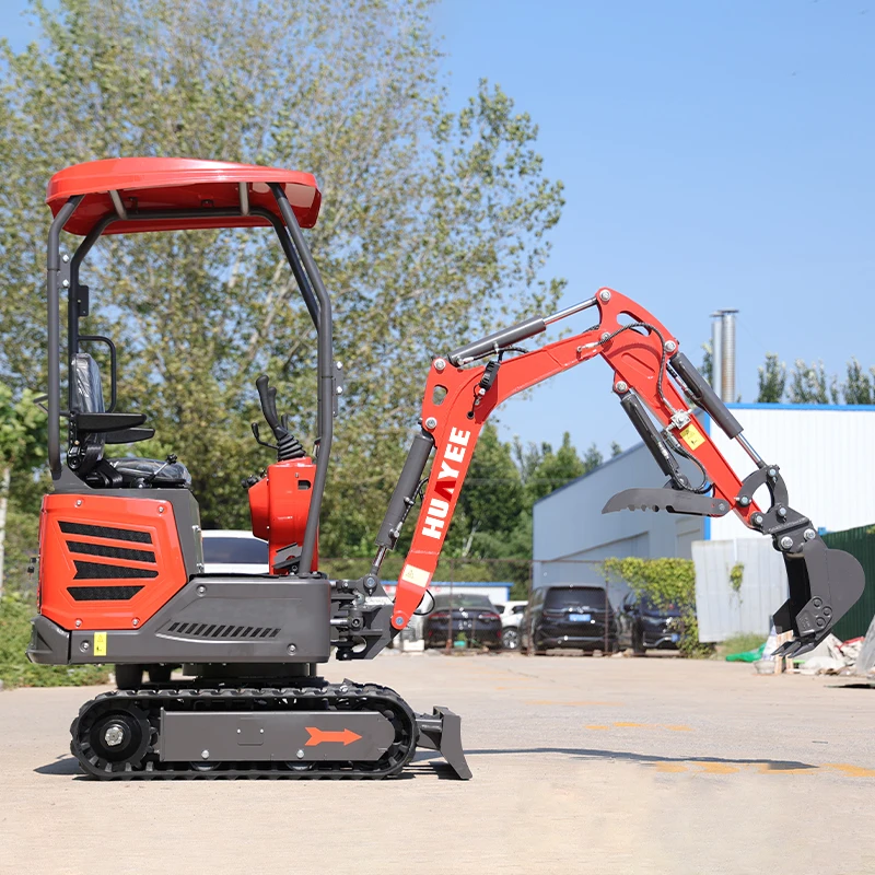 Minigraafmachine 1000 kg Aangepaste HUAYEE China fabriek Rupsgraafmachine Multifunctioneel Snelle levering met cabine Graafmachine