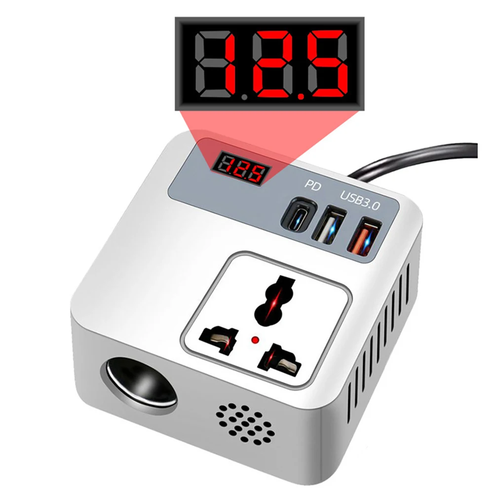 220V Adapter Power Inverter Travel Charging Practical Design Material Direct Battery Installation 220V Adapter