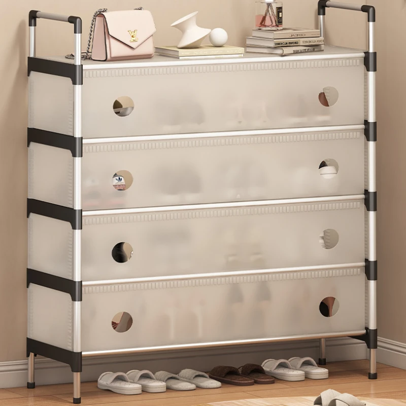 Multi Layer Shoe Rack Dustproof Shoe Organizer Storage Cabinet for Entryway Doorway Dorm Bedroom Home