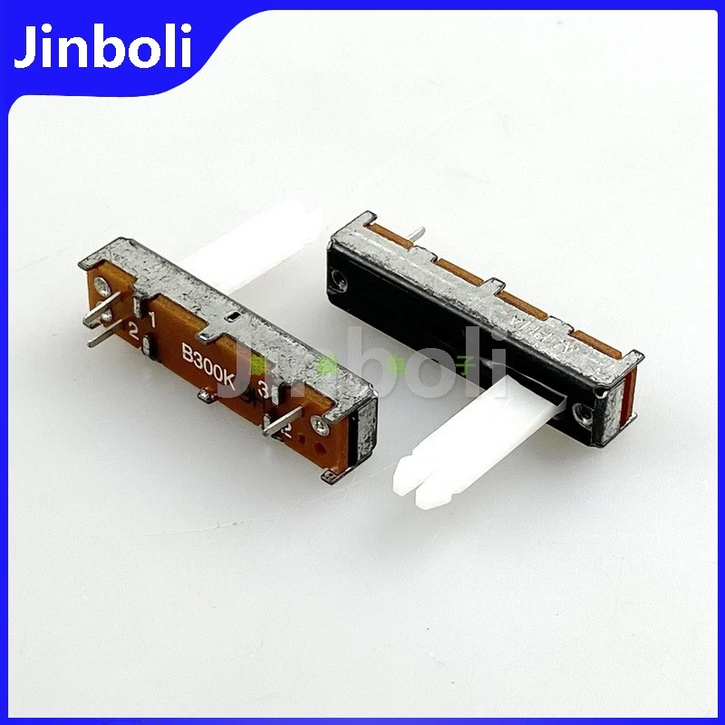 3PCS 35mm B300K Single 3-pin Straight Slide Potentiometer Mixer Tuning Dimmen Fader