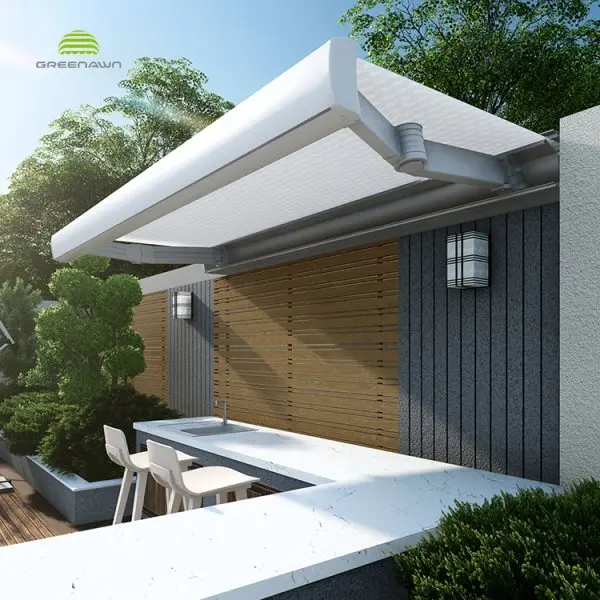 Heavy Duty Outdoor Aluminum Retractable Awning Window Sunshade Folding Awning Hardware