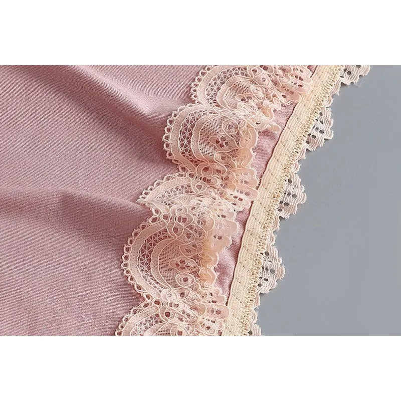 2023 New Modal Women's Underwear Women's High Waist Abdominal Hip Lifting Cotton Antibacterial Crotch Lace Edge Shorts Panties