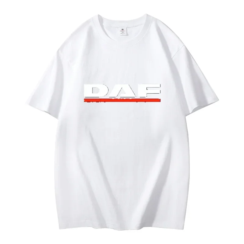 

Summer men's DAF simple English printed T-shirt, casual Korean street style high-quality streetwear top