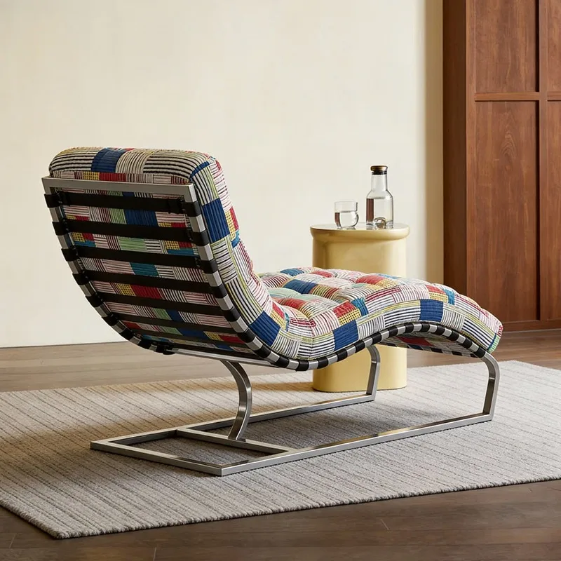 Reclining chair balcony lunch break couch leisure sofa living room chair