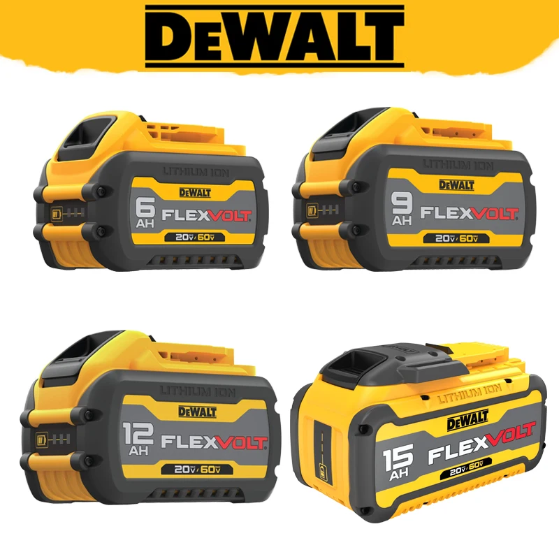 DEWALT 60V Lithium Battery DCB606 DCB609 DCB612 DCB615 Oil-Resistant Corrosion Preventive Long Endurance Power Tool Accessories