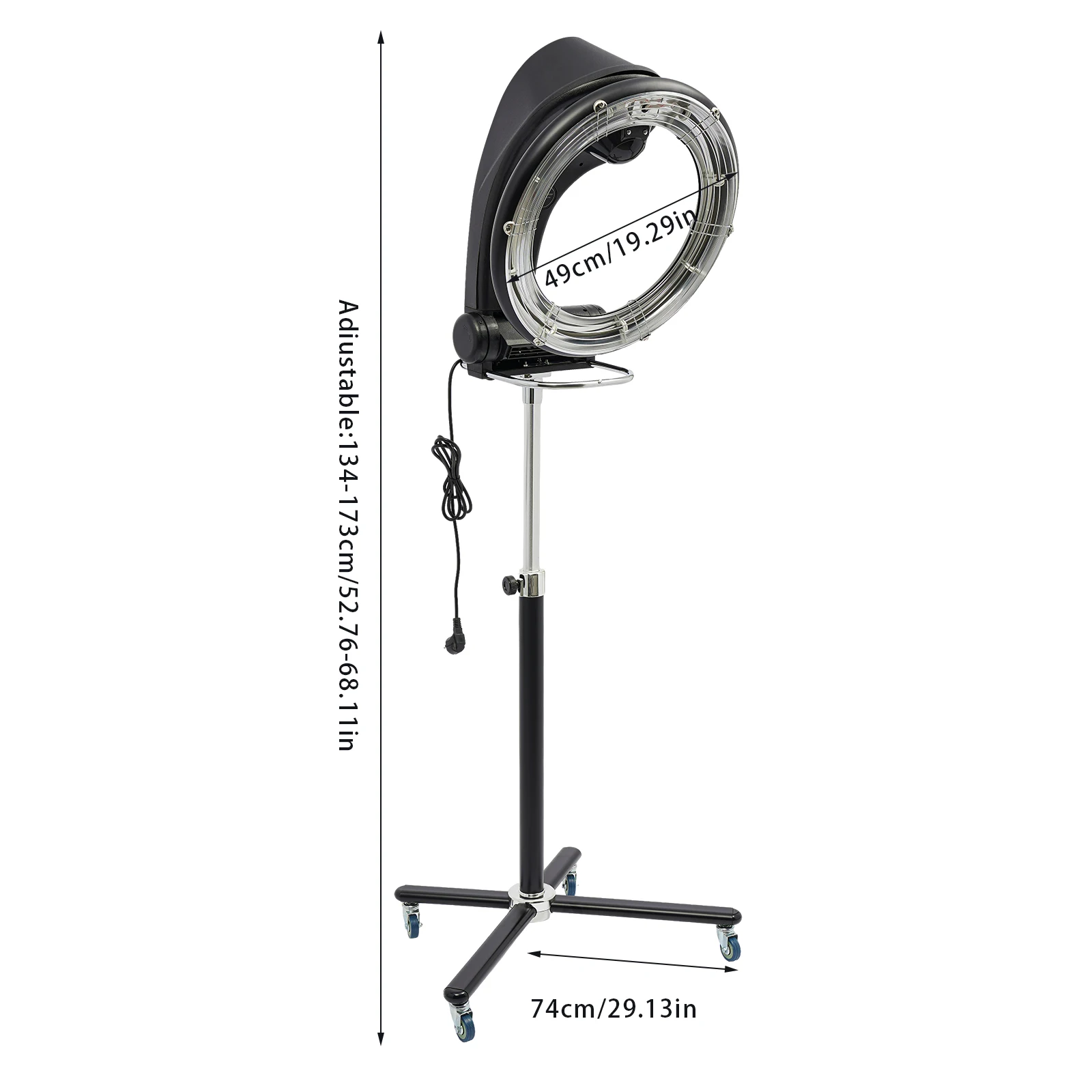 950W luchtverwarming bakmachine salonföhn 3-in-1 haarstomer met 6 modi baan-infraroodföhn, salonföhn