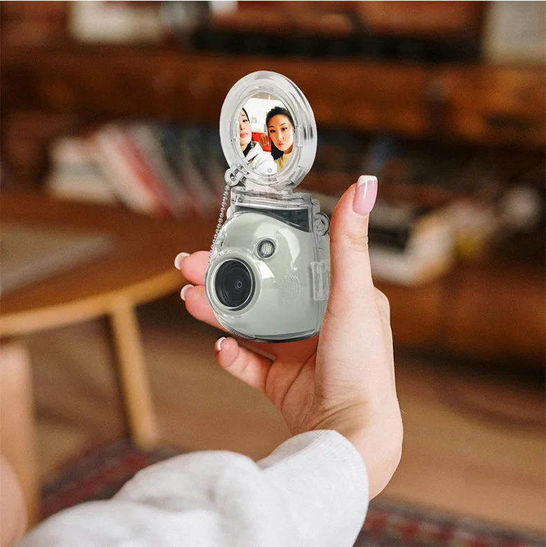 Crystal Case For Fuji Instax Pal Camera Anti-Scratch Anti-Fall Pal Set with Self-Shooting Mirror Transparent Protective Shell