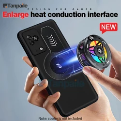 Tanpaile- Magnetic Case For Xiaomi Black Shark 5 Pro Cooling Case Heat Dissipation Soft Silicone Funda