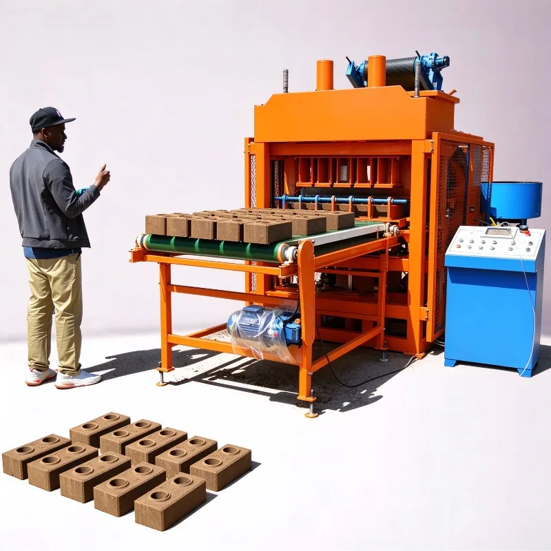 Hollow Block Brick Making Machine Automatic Concrete Cement Block Making Machine Interlocking Paving Brick Maker Equipment
