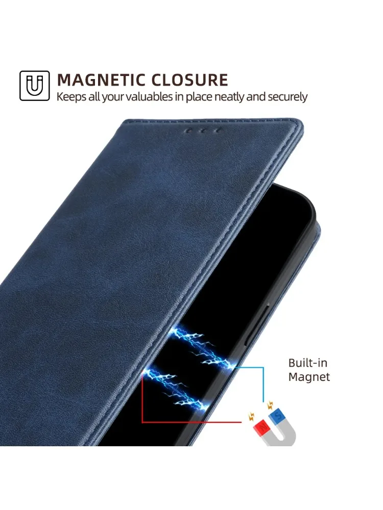 Bussiness Leather Phone Case for Motorola Edge 40 30 Neo Edge 2023 Flip Cover Magnetic Wallet Case Cover Stand Funda