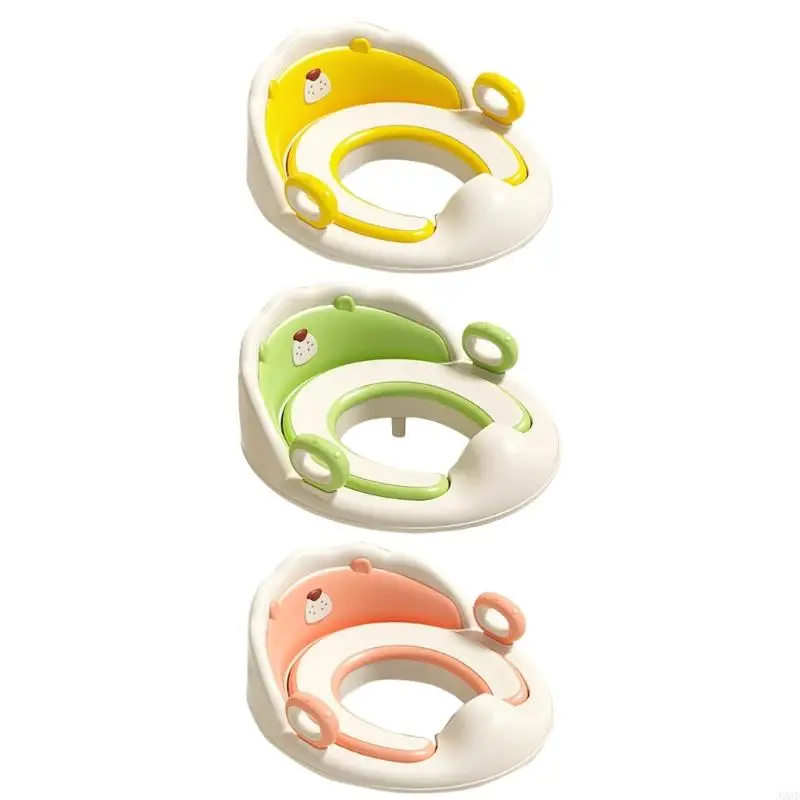 

J2HD Ergonomic Handle Toddler Potty Secure Fit Anti Slip Base Stress Toilet Training Kids Bathroom Essential