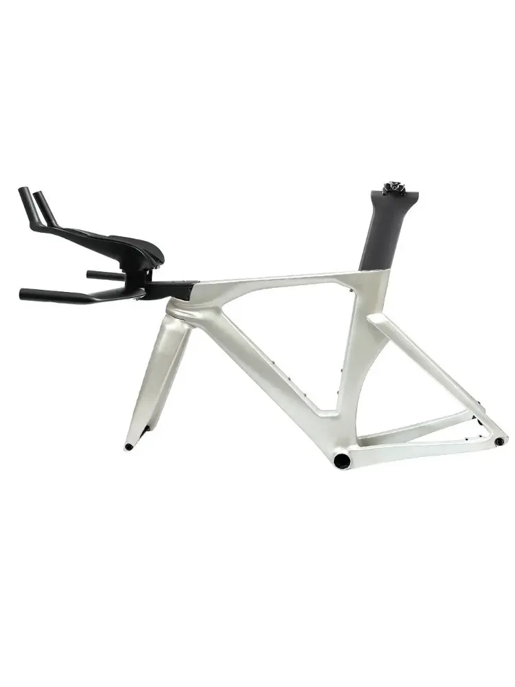 AliExpress NONE T1100 Toray Carbon Triathlon Time Trial Bike Frameset Disc Brake TT Frame Di2 Mechanical Internal Cable Routing Ultralight Race