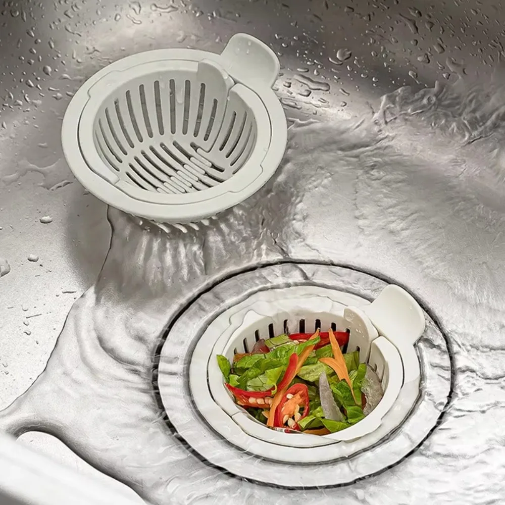 

10pcs Round Shape Kitchen Sink Filter Quick Drainage Large-caliber Sink Drain Strainer Hair Filtration Anti-clogging Mesh