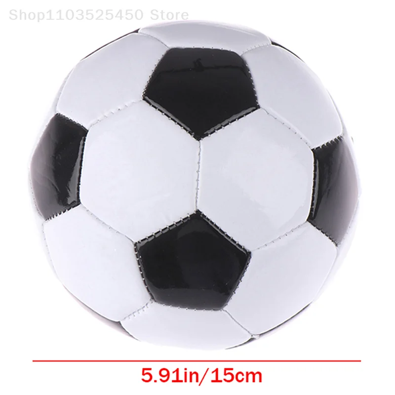 Ballon de football en PVC pour enfants, taille 2, noir et blanc, classique, entraînement, ike, 1 pièce