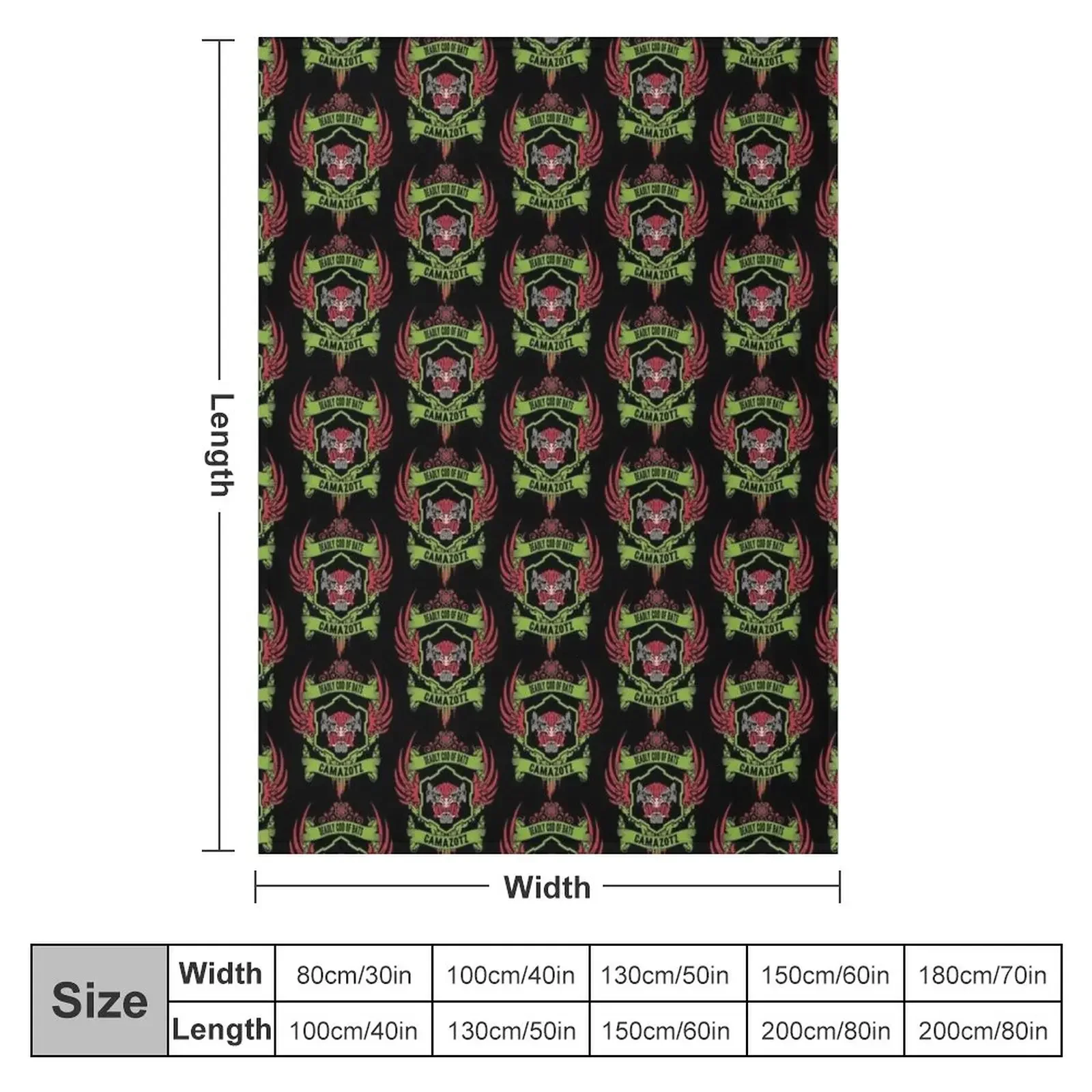 CAMAZOTZ - LIMITED EDITION Throw Blanket Plaid on the sofa Extra Large Throw Giant Sofa Blankets