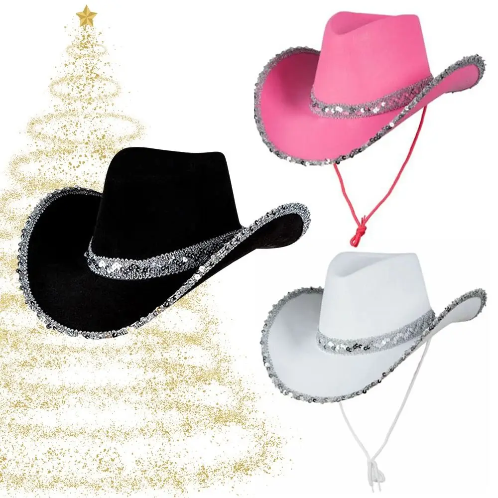 Sombrero de vaquero para fiesta de disfraces para mujer, gorro de vaquera para despedida de soltera, divertido