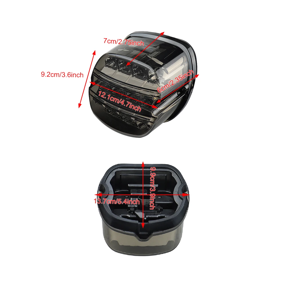 LED Brake Tail Light Motorcycle for FLSTF Night Train Touring Softail Sportster Road King Electra Road Glide