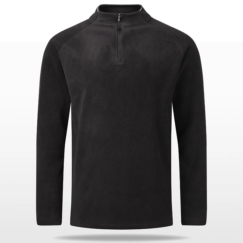 Men's Stand Collar Zipper Sweatshirt - Warm Anti-Shrink Slim Fit Long Sleeve Top for Autumn Spring Running Fitness Outdoor