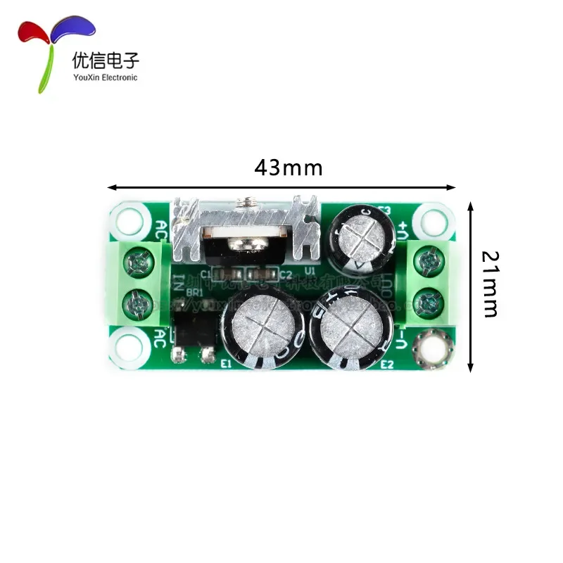 Stabilized Power Module Single 5/6/9/12/15/18/24V Rectifier Filter Board