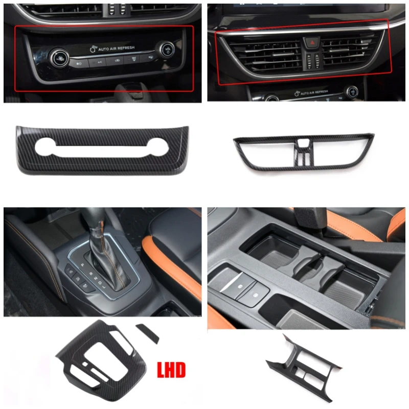 Transmission Shift Stalls Gear AC Outlet Vent Cup Holder Cover Window Switch Styling For Ford Focus 2022 2023 LHD Accessories