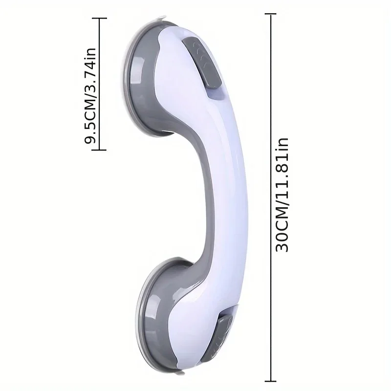 1/2Pcs Showers Grab Bars Free Punch Bathroom Handle Anti Slip Safety Suction Cups Bathtub Grab Bar For Elderly Children Support image 5