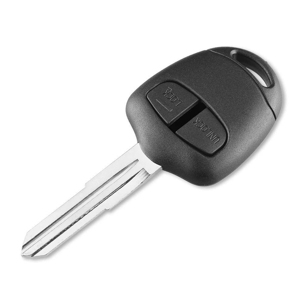 KEYYOU-Caso Shell chave remoto do carro, lâmina opcional, 2 botões, apto para Mitsubishi Lancer EX, Evolução, Grandis, Outlander, MIT11, MIT8