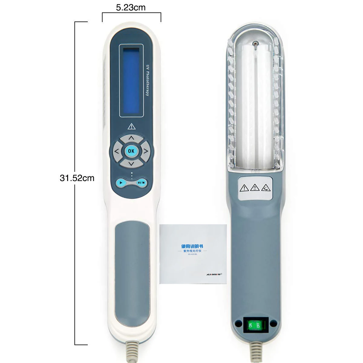 Narrowband ultravioleta UV fototerapia instrumento, luz para terapia, vitiligo, psoríase, tratamento da pele lâmpada, 311nm