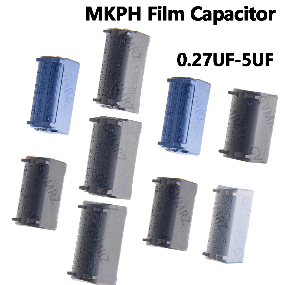 1PCS 4UF 5UF 0.27UF 0.3UF  MKPH Film Capacitor Assorted Values 1uF–5uF 275V–1200V 31mm Pitch for Electronics 0.33UF 1UF 3UF