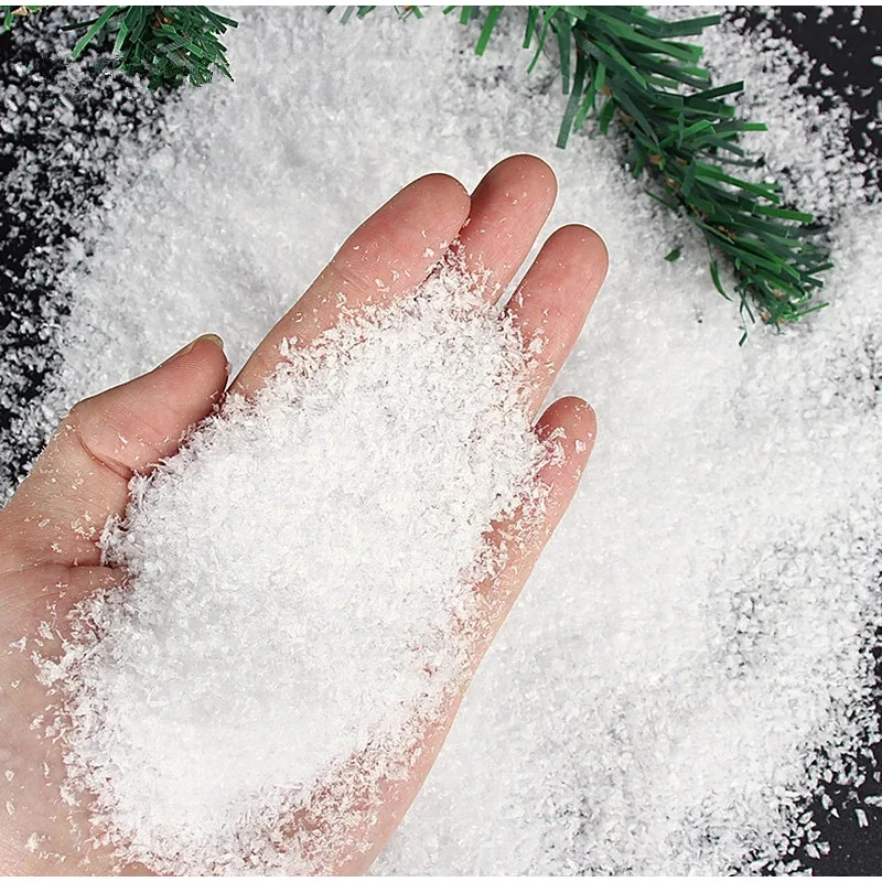 Artificial Snow For Crafts Snowflakes  White Christmas Decorationsdecoration Snowflake Ornament Tree Supplies 2025 Decor Powder